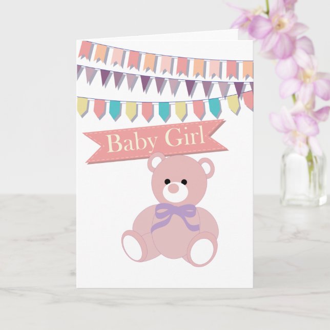 Baby Girl Card (Orchid)