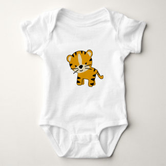 Baby Girl Cartoon Tiger Bodysuit
