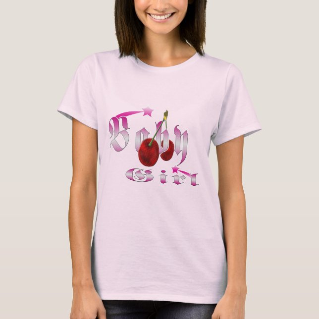 Baby Girl Cherry T-Shirt (Front)