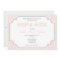 Baby Girl Chevron Sip and See Invitation