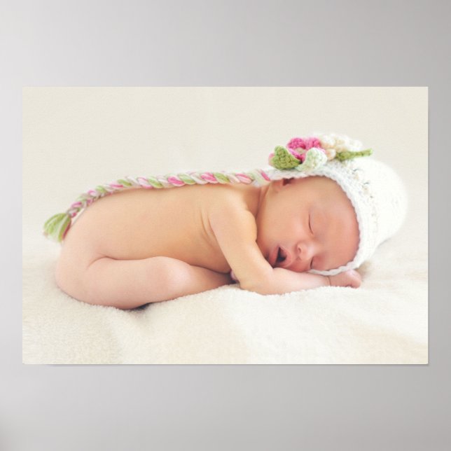 Baby Girl Congratulations Poster (Front)