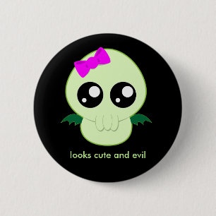 Baby Girl Cthulhu 6 Cm Round Badge