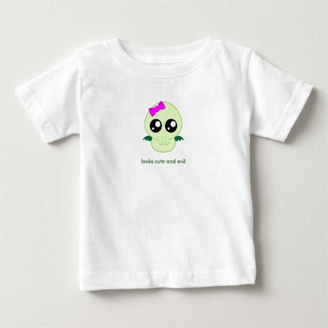 Baby Girl Cthulhu Baby T-Shirt (Front)