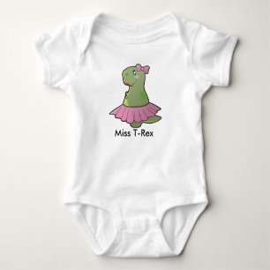 Baby Girl Dinosaur Miss T-Rex Bodysuit