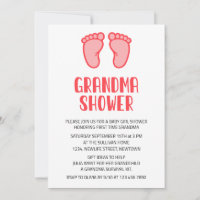 Baby Girl Feet First Time Grandma Baby Shower