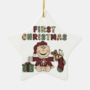 Baby Girl First Christmas Ornament
