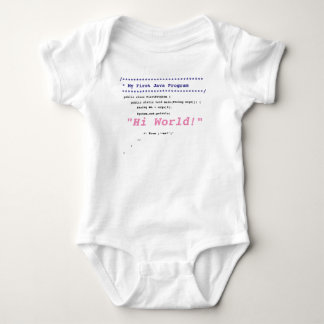 Baby Girl First Java Program Bodysuit