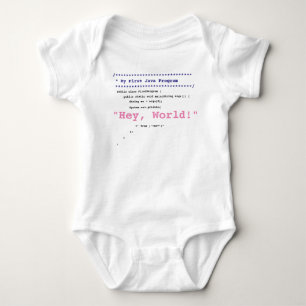 Baby Girl First Java Program Bodysuit