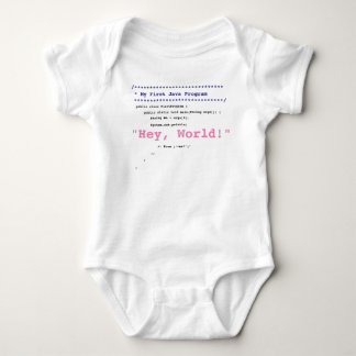 Baby Girl First Java Program Bodysuit