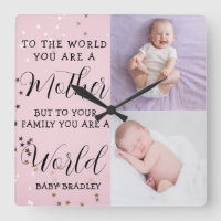Baby girl First Year Photo Collage Keepsake pink