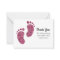 Baby Girl Foot Thank You Cards