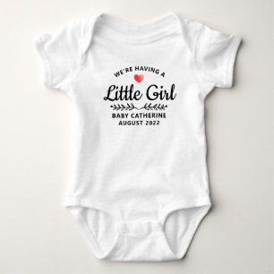 Baby Girl Gender Reveal Bodysuit