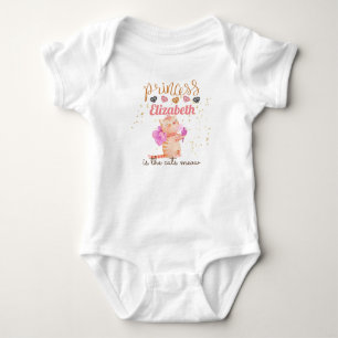Baby Girl Gifts 1st Birthday Shower Princess Cats Bodysuit