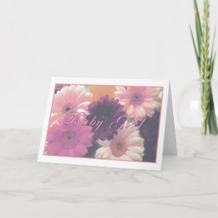 Baby Girl Greeting Card (Script)
