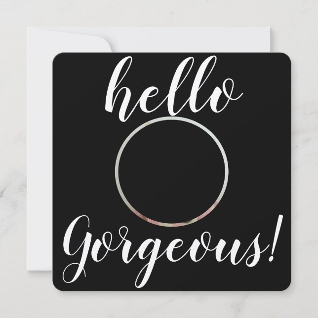 Baby Girl Hello Gorgeous Photo Birth (Front)