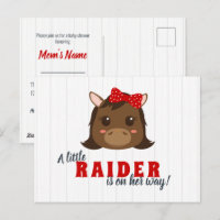 Baby Girl Horse Baby Shower Invitation