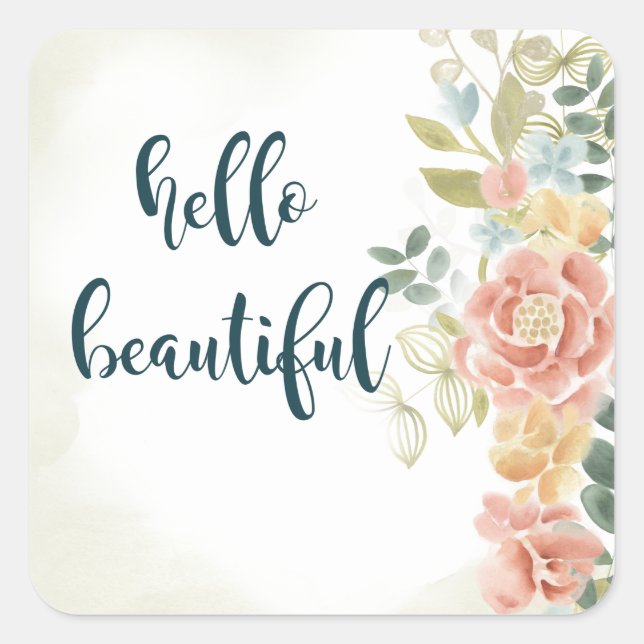 Baby Girl I Square Sticker (Front)