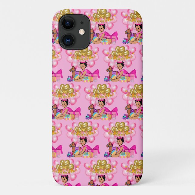 Baby Girl in Pink Case-Mate iPhone Case (Back)