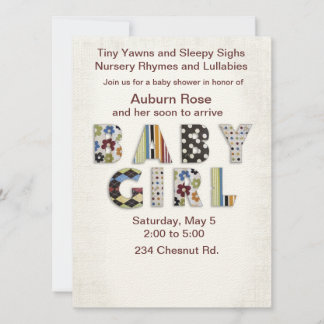 Baby Girl Invitation