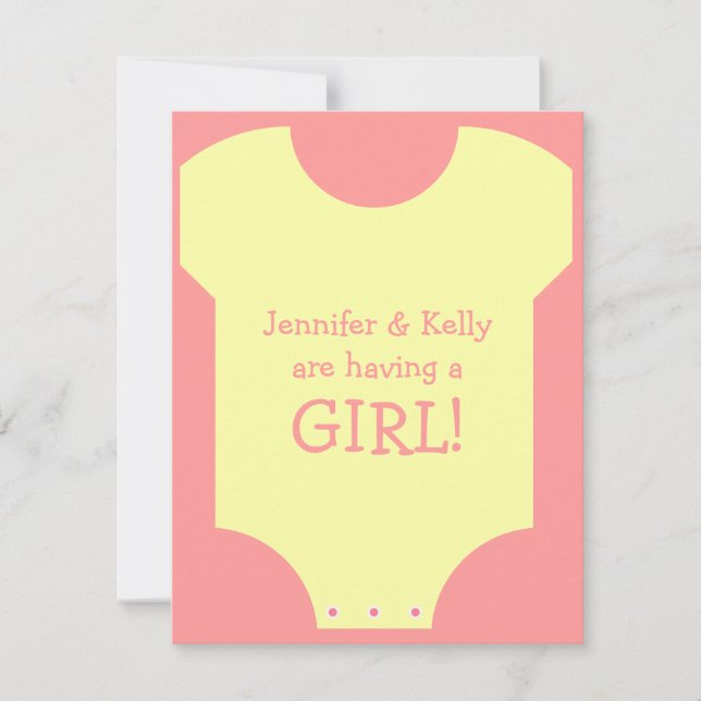 Baby Girl Invitation (Front)