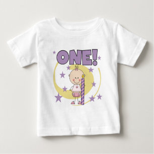Baby Girl is One Birthday Tshirts and Gifts