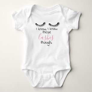 baby girl lashes bodysuit