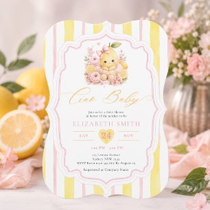 Baby Girl Lemon Ciao Baby Italian Baby Shower Invitation