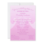 Baby Girl Long Distance Shower by Mail Invitation