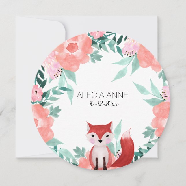 Baby Girl Milestone Card (Front)