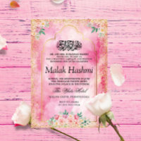 Baby Girl Modern Floral Islamic Aqeeqa Aqiqa