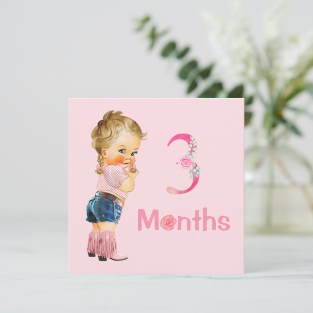 Baby Girl Monthly Milestone Markers Girl (Standing Front)