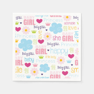 Baby Girl Napkin