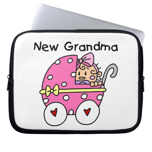 Baby Girl New Grandma Gifts Laptop Sleeve (Front)