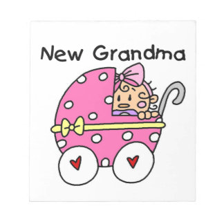 Baby Girl New Grandma Gifts Notepad