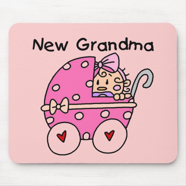 Baby Girl New Grandma T-shirts and Gifts Mouse Pad (Front)
