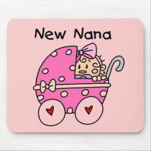 Baby Girl New Nana T-shirts and Gifts Mouse Pad
