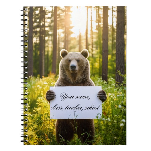 Baby girl notebook - put your name (Front)