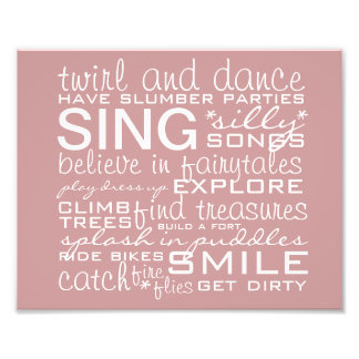 Baby Girl Nursery Print