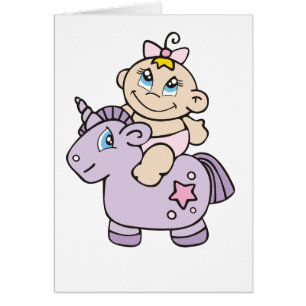 Baby Girl on Unicorn
