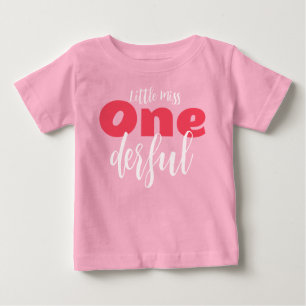 Baby girl one year berry pink T-Shirt