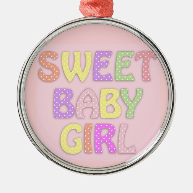 Baby Girl Ornament (Front)