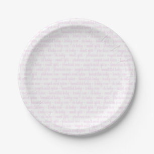 Baby Girl Paper Plate