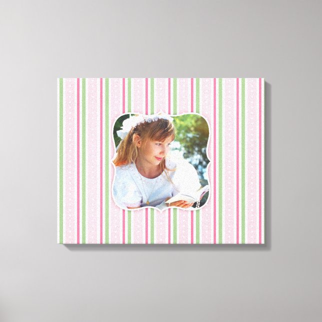Baby Girl Photo [20x16 Inches] Canvas Print (Front)