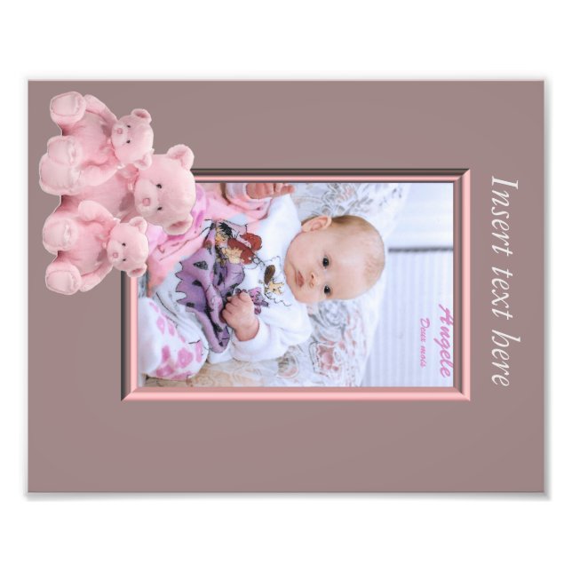 Baby Girl Photo frame insert (Front)