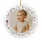 Baby Girl Pink First Christmas Photo Ceramic 