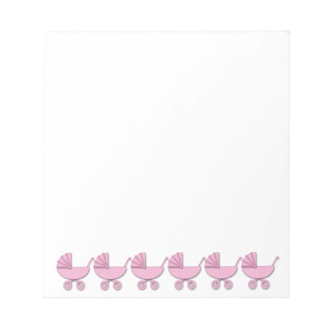baby girl polka dot notepad (Front)