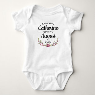 Baby Girl Pregnancy Announcement Gender Reveal Bodysuit