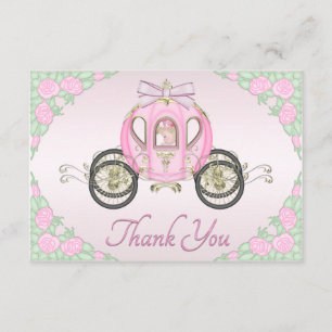 Baby Girl Princess Coach and Roses Pink Thank You
