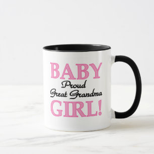 Baby Girl Proud Great Grandma Mug