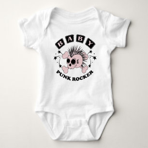 Baby Girl Punk Skull Baby Bodysuit